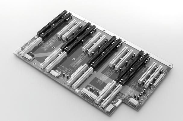 Passive Backplanes 20-slot ISA/PCI Backplanes IPC Chassis : IPC-623, IPC-622, ACP-7000, ACP-5260 PCA-6115QP2X-A1 Segments: 4 Slots: 8 PCI, 7 PICMG Size: 417 x 300 mm (16.42" x 11.
