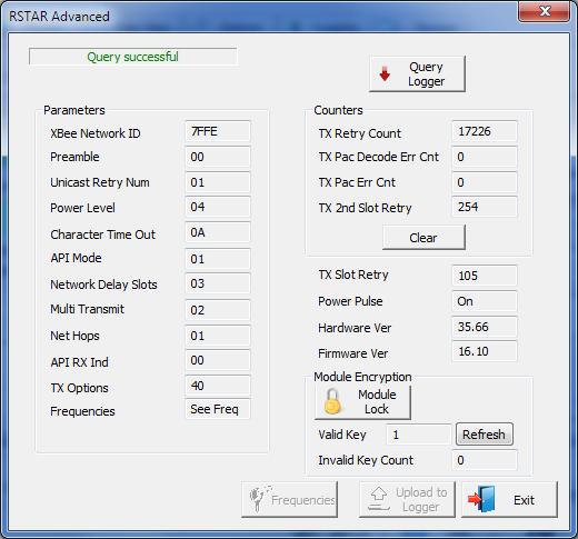 88 RST dataloggers shipped as part of RSTAR system have all settings preconfigured. It is strongly recommended to contact RST personnel before modifying any RSTAR settings.