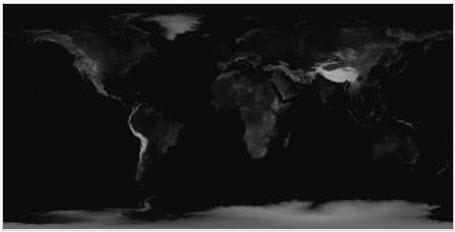 Heightmap of Earth's surface in