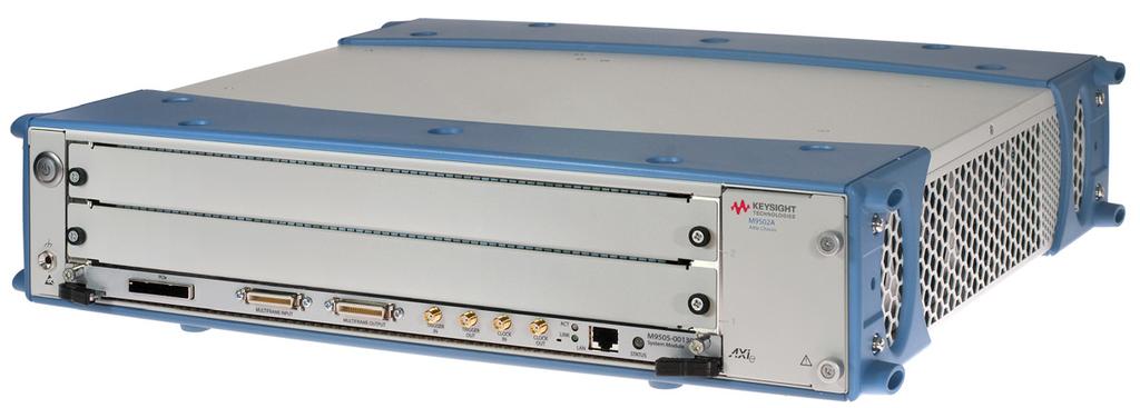 02 Keysight M9502A and 2 and 5-Slot AXIe Chassis - Data Sheet Product description The Keysight Technologies, Inc. M9502A and AXIe chassis are fully compatible with the AXIe 1.0 specification.