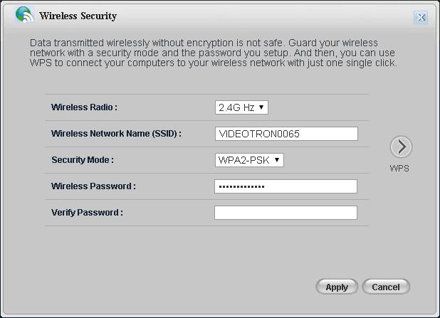 Chapter 4 Easy Mode 4.4.5 Wireless Security Use this screen to configure security for your wireless LAN. You can enter the SSID and select the wireless security mode in the following screen.
