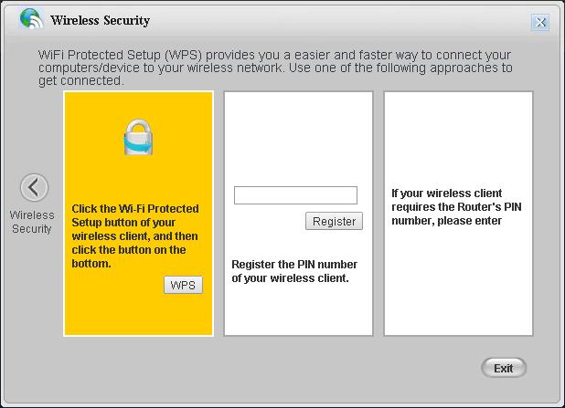 Chapter 4 Easy Mode 4.4.6 WPS Use this screen to add a wireless station to the network using WPS. Click WPS in the Wireless Security screen to open the screen shown below.