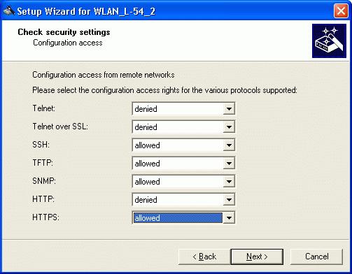 Varnostne nastavitve 2 Izbiramo dostop iz oddaljenih omrežij Vključimo TFTP, SNMP in HTTPS