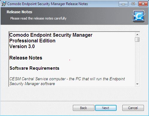Endpoint Security Manager. This is the option recommended for most users. After installation you have to enter the license key in the 'License Information' screen.