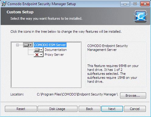 Note: If you choose to install CESM PE in Custom mode, you will be prompted to provide a valid license key during setup.