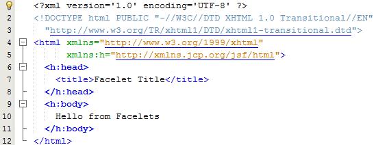 After selecting Finish, the project is built and the index.xhtml appears with the following minimal content. It is essential that software developers work to improve their organizational skills.