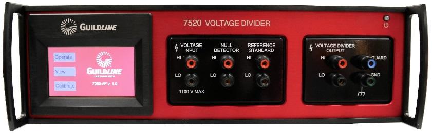GUILDLINE S NEW 7520 VOLTAGE DIVIDER PROVIDES THE LATEST IN NEW PATENT PENDING TECHNOLOGY AND INNOVATION ACHIEVING INDUSTRY LEADING MEASUREMENTS WITH BUILT-IN SELF-CALIBRATION!