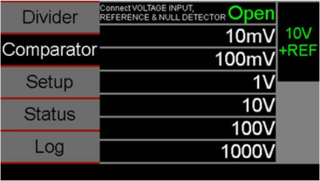 7520 Voltage Divider Mode of Operation When the 7520 is used in the Divider mode of operation, a Voltage Reference, typically a 10 V Zener reference, is connected to the Voltage Input Terminals and a
