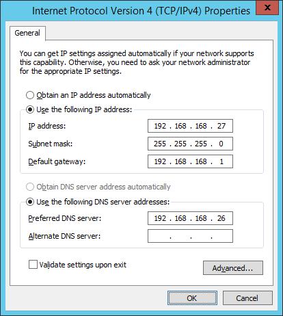 STEP 2: Verify that you have the appropriate network settings configured and that the Domain Controller Server s IP address is