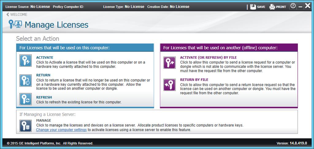 STEP 22: Click the Manage Licenses button to open the Manage