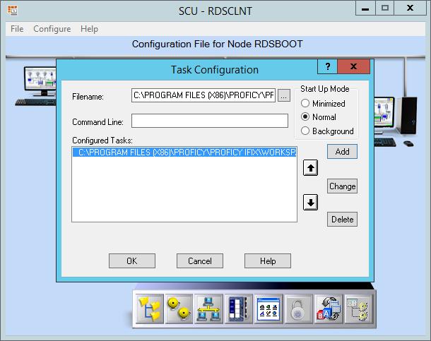 STEP 5: Open the RDSCLNT.SCU and confirm that Workspace.