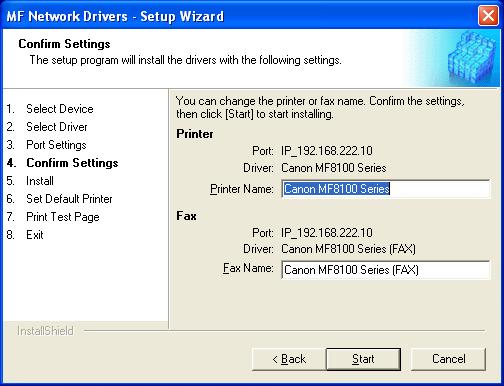 9 Select the driver(s) to install click [Next]. 1 Installation 10 Click [Start].