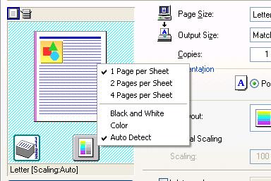 2 Preview image Displays the image with the currently selected settings reflected. Changes the setting for [Page Layout] every time you click anywhere inside the image of the page (see p. 2-41).