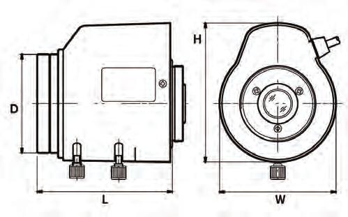 2 Varifocal Lenses Pin 1: Damping coil - Pin 2: Damping coil + Pin 3: Driving coil + (open) Pin 4: Driving coil - Lens type L mm (in) D mm (in) LTC 3361/32 42 (1.65) 36 (1.42) LTC 3361/41 59 (2.