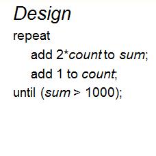Until Example Code repeatloop: add sum, ecx add sum, ecx inc ecx cmp