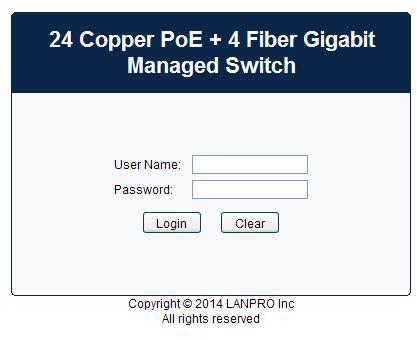 Chapter 5 Configuration 5.1 Configure the Switch via GUI 1. Connect the Ethernet ports of the switch to the PC. 2.