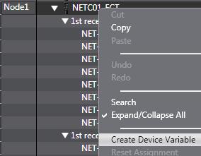Check that Node1 is displayed in the Position Column, and that the added