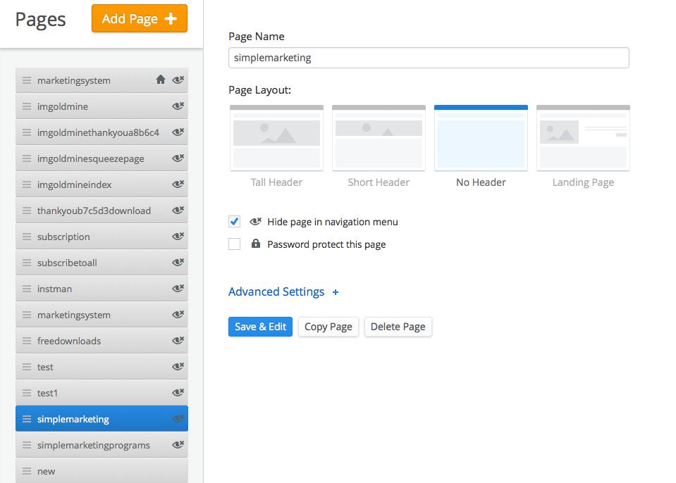 Step 4: Build in your 'Linking' Pages This is very easy to do using Weebly.