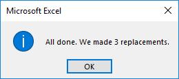 Microsoft Office Excel 2016: Part 1 93 k) In the Microsoft Excel message box, select OK.