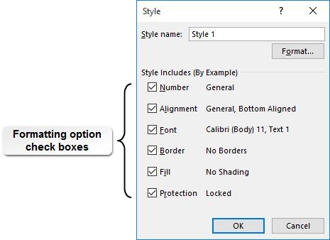 Microsoft Office Excel 2016: Part 1 125 Figure 4-19: The Style dialog box.