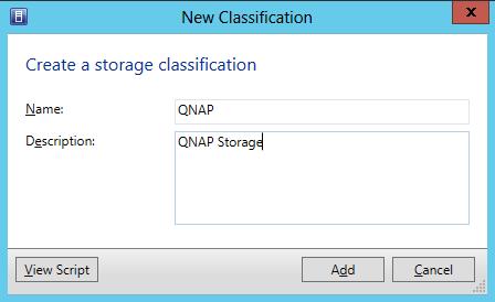 Assign a Storage Classification for each Storage Pool.