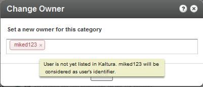 When categories are deleted from the KMC, the entries in these categories are automatically added to the parent of the deleted category.