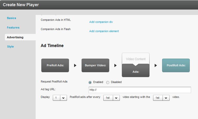 Advertising and Ad Networks Adding a Midroll Midrolls and overlays are cue points that are defined on an entry level in the player configuration section of the Studio Advertising tab.