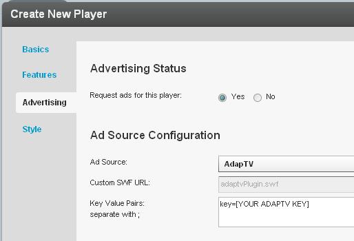 Configuring Companion Ads Target, manage and customize your ads via the adap.tv console. Via adapt.