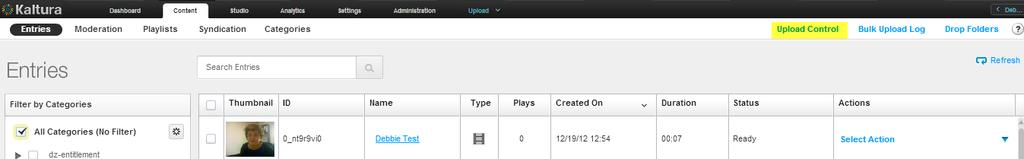 Uploading and Ingestion To track the upload progress from your desktop Click the Content tab.