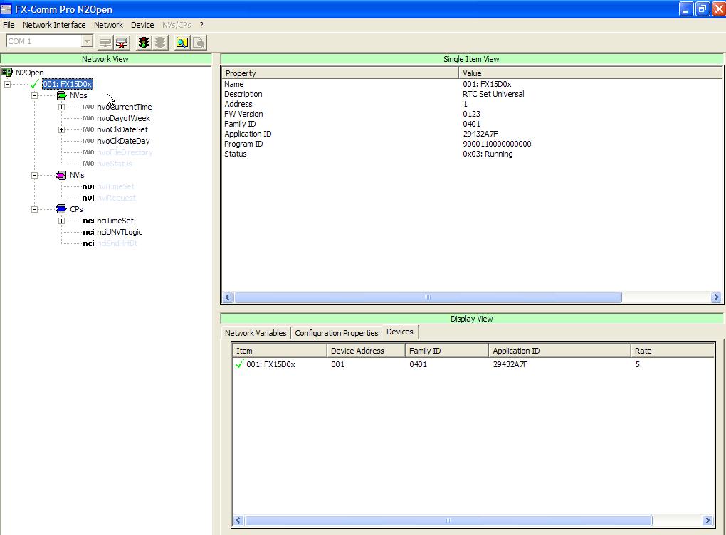 FX CommPro N2/LON/BACnet Use FX CommPro (available in the N2 Open, LON, and BACnet versions) to commission Facility Explorer devices including the FX14 controller.