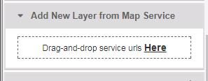 Add New Layer from Map Service This widget