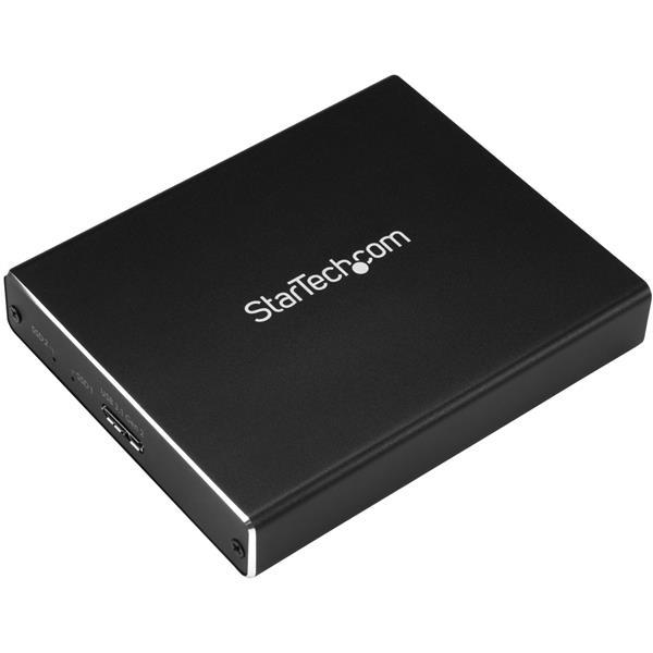 Dual-Slot Drive Enclosure for M.2 NGFF SATA SSDs - USB 3.1 (10Gbps) - RAID Product ID: SM22BU31C3R This dual M.