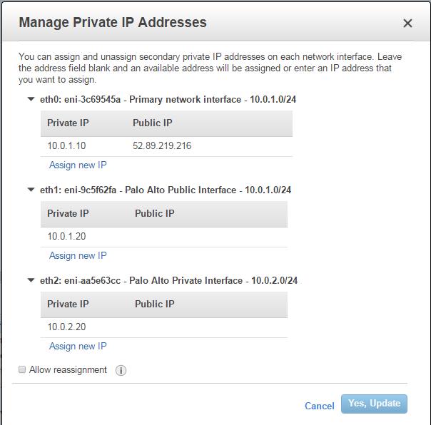 Configure the Palo Alto Firewall View the instance details of the firewall and get the Public IP.