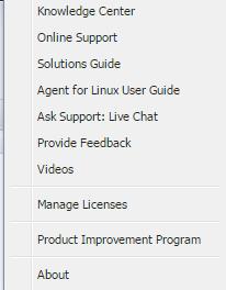 How to Navigate the Arcserve UDP Agent (Linux) User Interface Understanding the Help The Help dialog lets you access the Help topics of Arcserve UDP Agent (Linux).