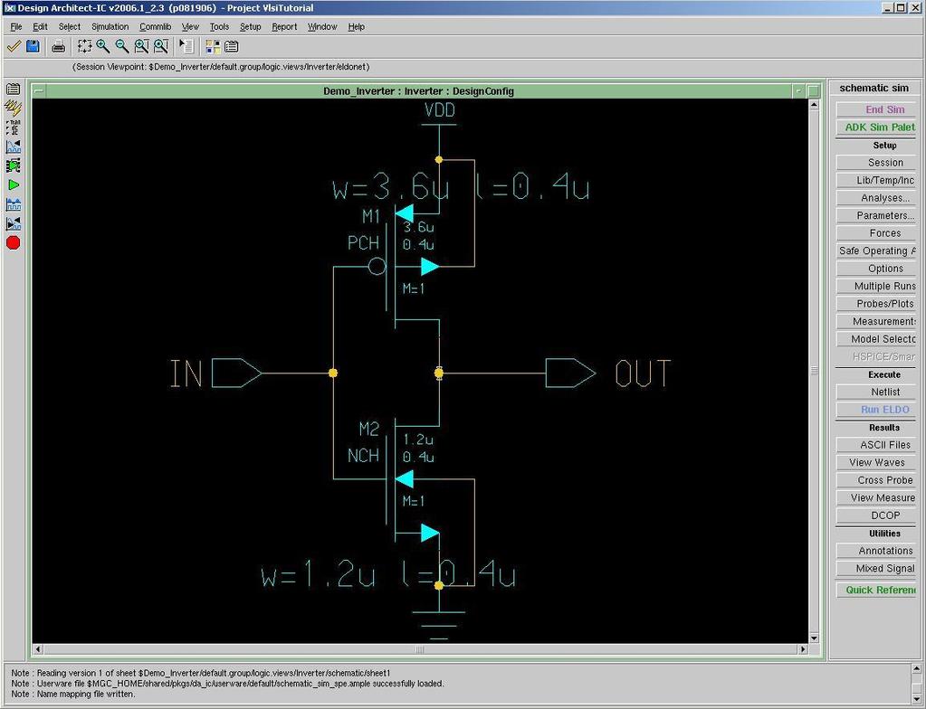 1. Objective This tutorial shows a step-by-step procedure for creating a custom (manual) layout of the inverter schematic that you created in Schematic entry tutorial.