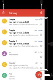 1 View a list of all Gmail accounts and folders 2 Search