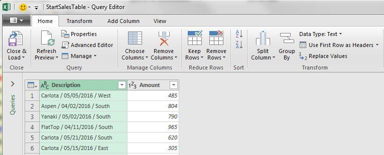 This name is the name of the Query and the name of the Cleaned Excel Table that will be loaded back into Excel.