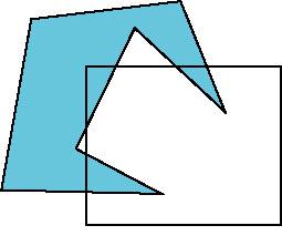 Polygon Clipping Not as simple as line segment clipping Clipping a line segment yields at most one line segment