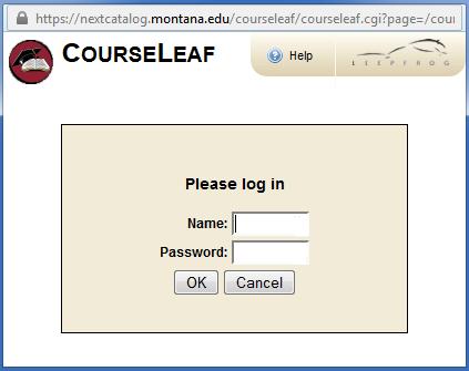 Note: We have attempted to grant CourseLeaf access to all faculty at MSU.