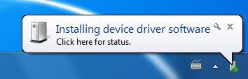 4.1.3 Windows 7 1) Please wait while Installing