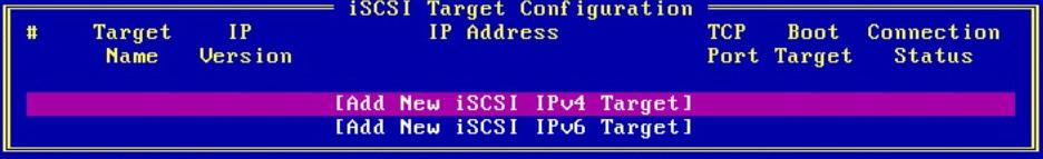 10. Configuring and Managing iscsi Targets with the iscsiselect Utility Adding iscsi Targets 111 3. Select an adapter and press <Enter>.