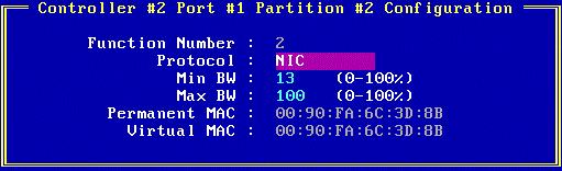 Select the partition you want to configure and press <Enter>. The Configure Partition screen (Figure G-6 on page 297) is displayed. Figure G-6 Configure Partition Screen 3.