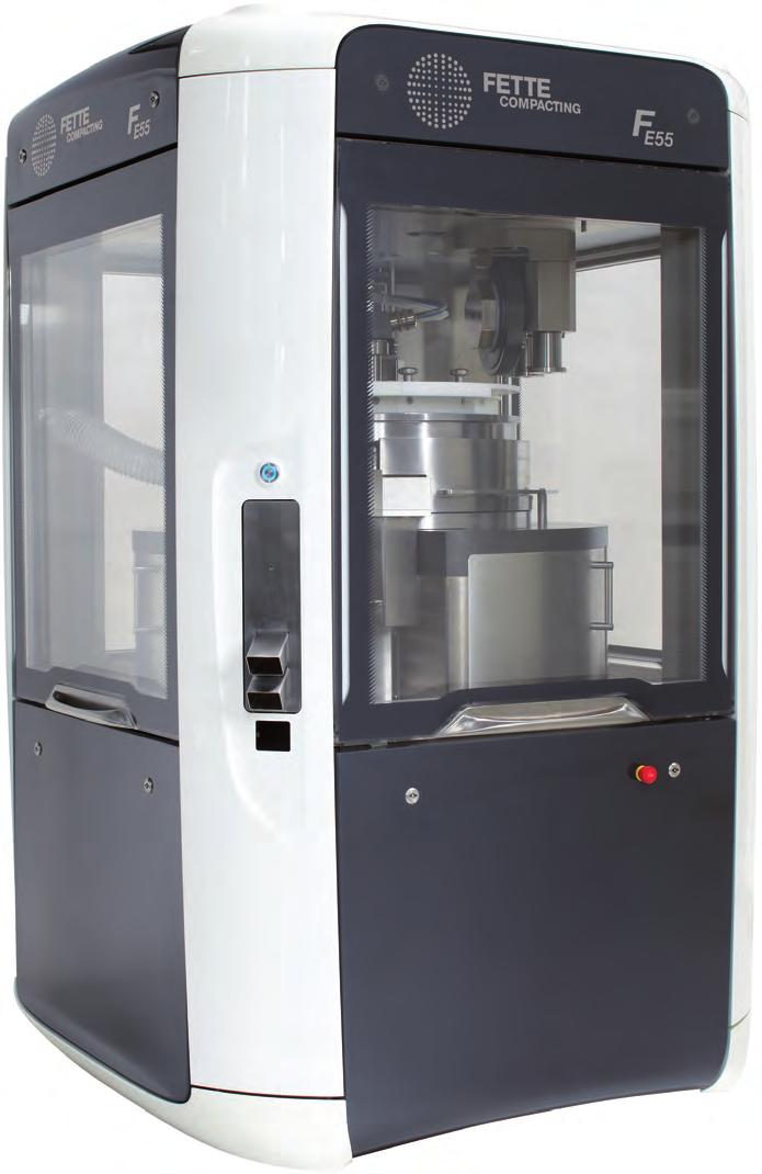 FE55 2 3 Fette Compacting FE55 The new standard of efficiency in tableting Three factors are decisive for efficiency in tablet production: productivity, flexibility and availability.