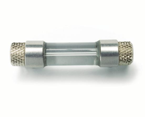 RN Compression Fitting 1 mm (p/n 55750-01) The 1 mm connector is designed to attach pulled glass pipettes directly to a small hub RN connection.
