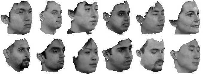 6.3. Combination of Surface and Appearancebased Matching Figure 10. Some of the 3D face models. Figure 11. Representative 2.