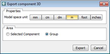Additional options for exporting components as 3D When exporting a single component as 3D (File menu -> Export -> Export selected component as 3D), we now display a new dialog box where you can