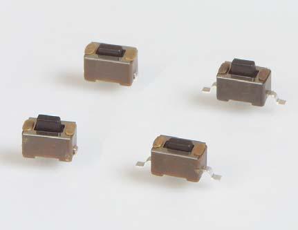 3302 TACT SMT - RECTANGULAR 20,000-50,000 cycles, depending on model 100mΩ max., typical @ 2-4 VDC 100mA for both silver and gold plated contacts 100MΩ min. 130 ± 50 gf, 180 ± 50 gf, 260 ± 50 gf 0.