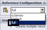When inserting a view into a drawing we can select which configuration we want to display. First of all create a new blank draft document.