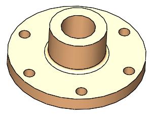 We will now modify the design table to place the holes more centrally on the flange portion of the component.