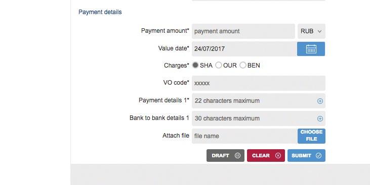 A. Select the customer and the account from which you want to make the payment from the From account drop-down list; B.